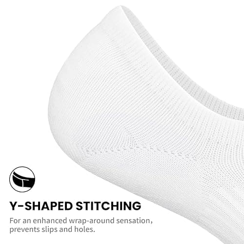 wernies No Show Socks Womens 8 Pairs, Ankle Non Slip Low Short Invisible Thin Liner Socks thumbnail 5