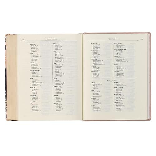 KJV Holy Bible, Large Print Note-taking Bible, Vegan Leather Hardcover - King James Version, Dusty Peach Printed (KJV Note-taking Editions) thumbnail 9
