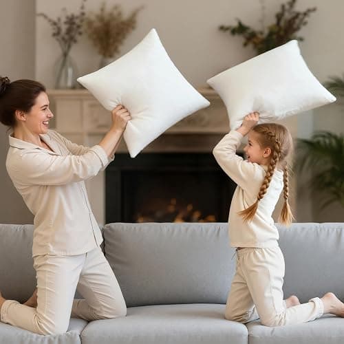 Phantoscope Premium 18x18 Throw Pillow Inserts, Ultra-Soft Air Layer Pillow Inserts Down Alternative Decorative Throw Pillows for Couch, Bedroom, Square Cushion Sham Stuffer, Pack of 1 thumbnail 5