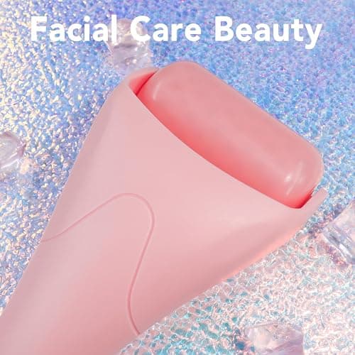 huefull Ice Roller for Face Women, Skin Care Set & Ice Face Roller，Self Care Gifts for Women,Reduces Puffiness and Wrinkle, Facial Massager Tool & Spa Pink Gifts thumbnail 3