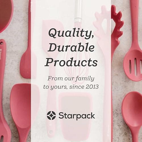 Starpack 'Ladle of Love' XL Premium Silicone Ladle Spoon - Up-to 600°F High Heat Resistant Soup Ladles - Kitchen Ladles for Serving, Rubber Non Stick Silicone Spoons, LFGB Grade Cooking Spoon thumbnail 5