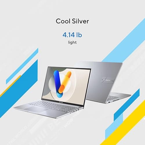 ASUS Vivobook 16 Laptop, 16" WUXGA 60Hz Display, Intel Core i5-13420H, Iris Xᵉ Graphics, 16GB Memory, 512GB Storage, Windows 11, Cool Silver, F1605VA-ES56 thumbnail 5