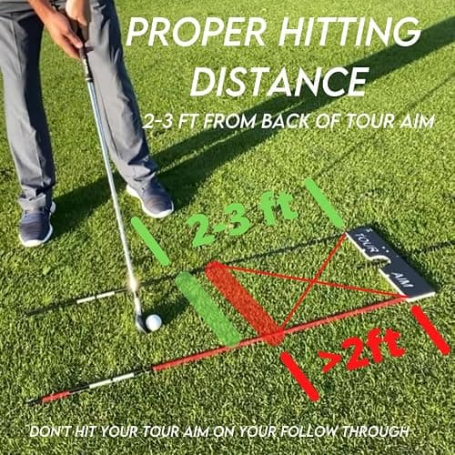 Tour Aim 2.0 Golf Training Aid – 11-in-1 Alignment Sticks & Swing Plane Golf Practice System – Lightweight Alternative to Heavy Brick-Like Golf Aids – Maximum Portability, Accuracy & Consistency thumbnail 7