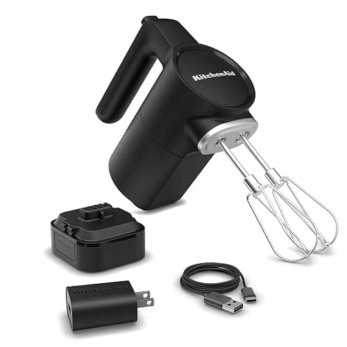 KitchenAid Cordless Hand Mixer - Black Matte - Image 1
