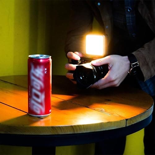 ULANZI VL49 RGB Video Lights, LED Camera Light 360° Full Color Portable Photography Lighting w 3 Cold Shoe, 2000mAh Rechargeable CRI 95+ 2500-9000K Dimmable Panel Lamp Support Magnetic Attraction - VL49 RGB - Black thumbnail 5