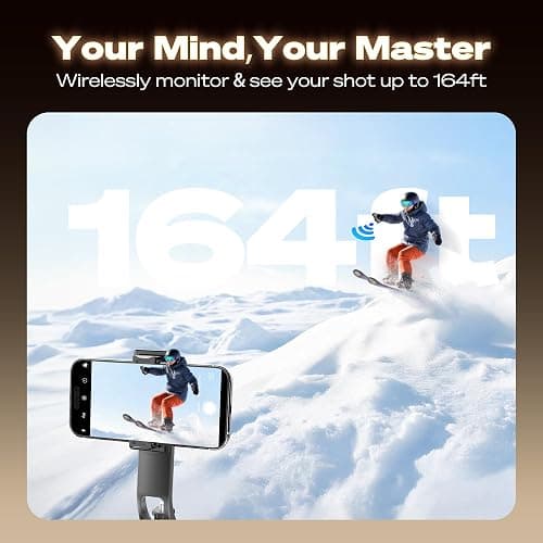 SYNCO XView Vlog Selfie Monitor Schermo 4K per iPhone e Android, Wireless Magnetico Telecamera Posteriore Phone Monitor con Gamma 164FT, Batteria 3H, Altoparlante Integrato per Youtube TikTok Live thumbnail 5