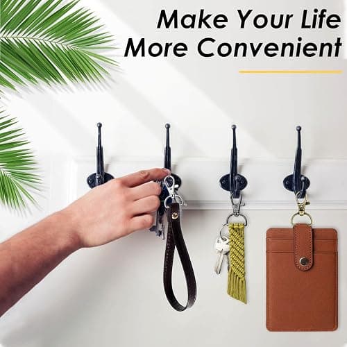 Swivel Clasp Hooks, Anezus 80Pcs Key Chain Clip Hooks, D Ring Clip Lanyard Hardware for Keychain Making, Lanyard Making, Purse Hardware, DIY Craft (3/4” Inside Width) thumbnail 7