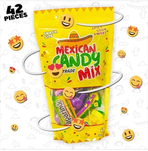 Mexican Candy Mix Assortment Snack (42 Count) Dulces Mexicanos Variety Of Best Sellers Spicy, Sweet, and Sour Bulk candies, Includes Luca, Pelon, Pulparindo, Rellerindo, by JVR TRADE thumbnail 2