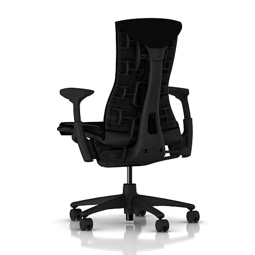 Herman Miller Embody Ergonomic Office Chair | Fully Adjustable Arms and Carpet Casters | Black Rhythm thumbnail 3