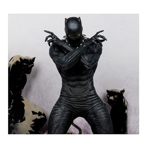 McFarlane Toys Marvel Black Panther 1:10th Scale Collectible with Scene (Marvel Knights #4) thumbnail 3