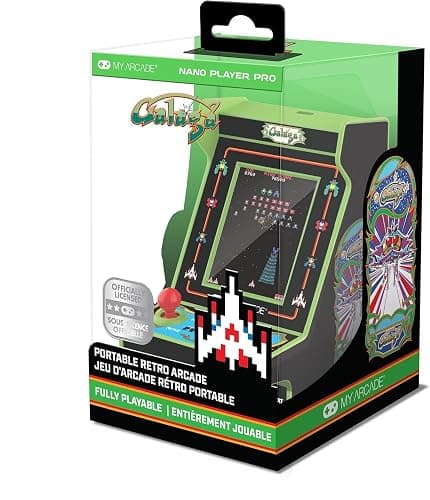 My Arcade Galaga Nano Player: 2 Games, Retro Arcade Classics | 4.8" Mini Arcades, Handheld Game - Image 1