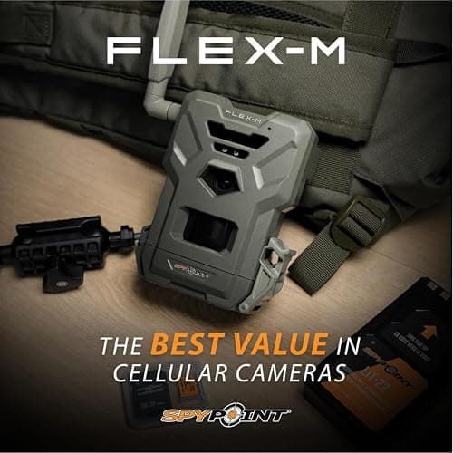 SPYPOINT Flex-M Twin Pack Cellular Trail Cameras - 2 SD Cards Included, Best Hunting Accessories, No WiFi Needed, GPS, Night Vision, IP65 Water-Resistant, 28MP Photos, & 720p Videos + Sound (2) thumbnail 5