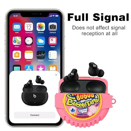 Jowhep Case for Beats Studio Buds Funny Unique 3D Design Cute Silicone Cover Fashion Kawaii Cool Fun Cartoon Wireless Powerbeats Cases for Beats Earbuds Headphones for Girls Boys Teen Bubble Gum thumbnail 5