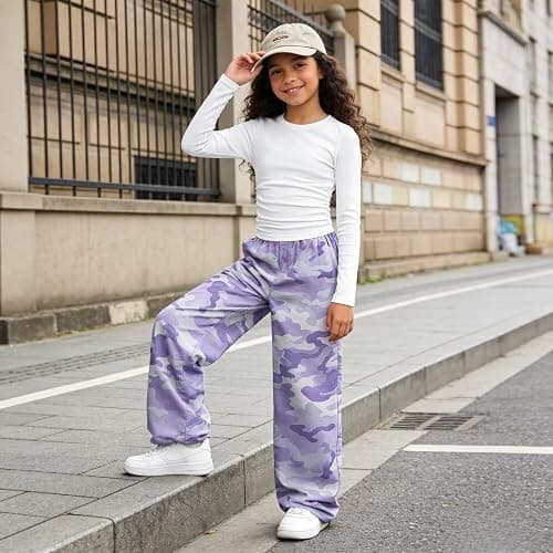 Voxikodex Girls Clothes 2 Piece Long Sleeve Shirt Tops Casual Pants Fall Winter Outfits for Teen Tween Girls 7-14 Years thumbnail 2