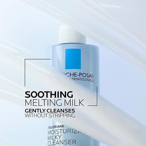 La Roche-Posay Toleriane Moisturizing Milky Cleanser, Gentle Face Cleanser with Glycerin for Dry, Sensitive & Allergy-Prone Skin, Face Wash for Hydration, Makeup Remover Cleanser, 13.5fl oz thumbnail 5
