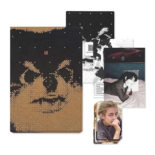 V - [Layover] (WEVERSE ALBUMS Ver.) Out Box + Photobook + Lyric Book + Photocards + QR Card + 2 Extra Photocards - Image 1