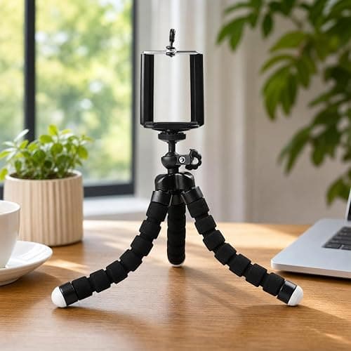 Octopus Tripod Portable Travel Mobile Phone Holder Handheld PTZ Octopus Stabilizer Monocular Micro Selfie Camera Universal Tripod Professional Vlog Desktop Photography Holder thumbnail 2