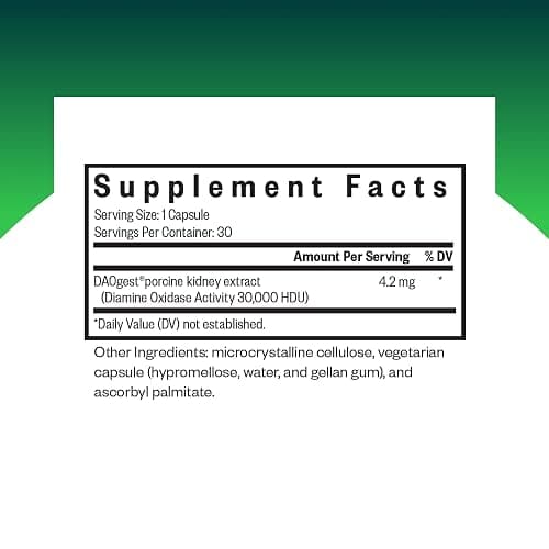 Seeking Health DAO Enzyme - Formerly Histamine Digest, DAO Enzyme Supplement for Histamine Food Intolerance, Supports Digestive Health, Upset Stomach (30 Capsules)* thumbnail 2