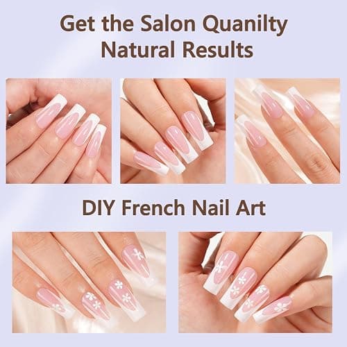 Misssix Deep French Gel Nail Tips, 150Pcs French Tip Press on Nails Long Square Pink, No Need to File 3 in 1 Tips Pre-lasting, Fake Nails for Nail Art DIY 15 Sizes thumbnail 5