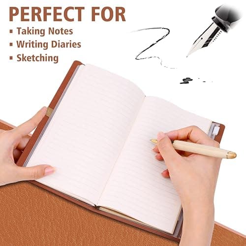 Afterprints Teacher Gifts –“Funny Things My Students Said” Leather Notebook | Cute Teacher Appreciation Gifts for Women Men, Teachers Birthday Presents, Engraved Refillable Journal thumbnail 5