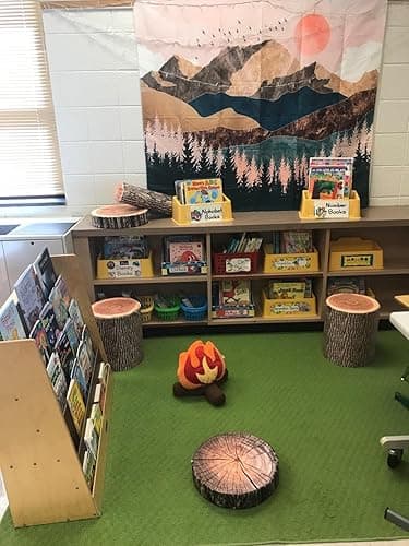 HYSEAS Decorative Round Throw Pillow, 3D Digital Print Comfortable Kids Funny Cute Wood Log Pillow Cylinder Floor Cushion for Home, Couch, Sofa, Bedroom, Living Room Decor, Trunk, 2 Pack thumbnail 6