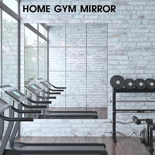 VASUHOME Glass Full Length Wall Mirror Tiles- 12x10 Inch- 4PCS, Frameless Full Body Mirror for Home Gym, Bedroom, Living Room - Versatile Wall Mirror with Unrivaled Clarity thumbnail 6