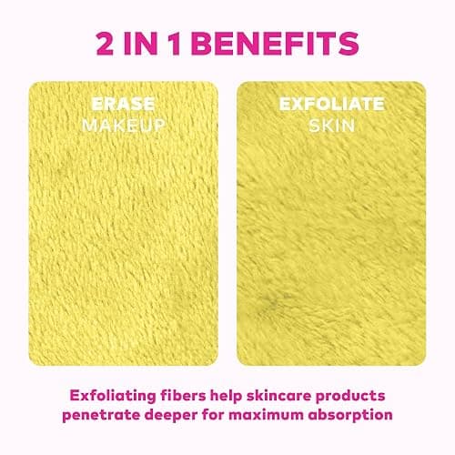 The Original MakeUp Eraser 7-Day Set, Erase All Makeup With Just Water, Including Waterproof Mascara, Eyeliner, Foundation, Lipstick, Sunscreen, and More! Limoncello, 7ct. thumbnail 6