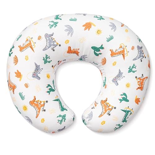 Resylp Nursing Pillow, Breast Feeding Pillows for Women, Removable Cotton Cover with Breathable Firm Fill, Baby Feeding Pillow for 0-12 Months, Breastfeeding Pillows, Machine Washable - Image 1