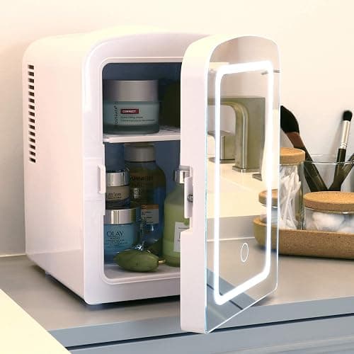 Koolatron Mirrored LED Mini Cooler/Mini Fridge for Cosmetics, Beverages, Food, or Medicines (4 Liters/4.2 Quarts) thumbnail 2