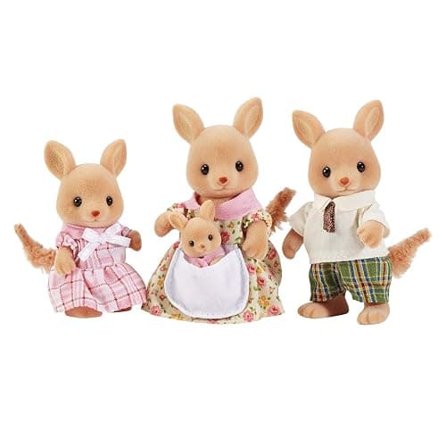 Calico Critters, Hopper Kangaroo Family, Dolls, Dollhouse Figures, Collectible Toys - Image 1