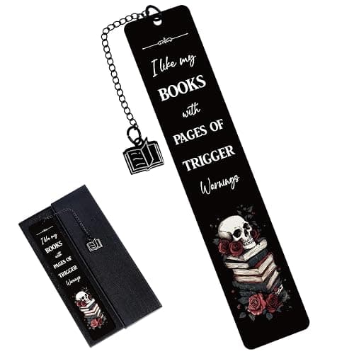 Shejdgart Dark Romance Bookmarks Gifts, Funny Bookmarks for Women Friends Girls, Spicy Gothic Book Marks for Book Lovers Reader Bookworm, Halloween Thanksgiving Christmas Birthday Gag Gift - Image 1