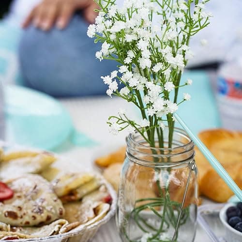 Sukh 10PCS Baby Breath Artificial Flowers Fake Babys Breath Gypsophila Flowers Bulk Realistic Artificial Flowers Bouquet Flores Artificiales para Decoracion for Wedding Party Home Decoration thumbnail 5
