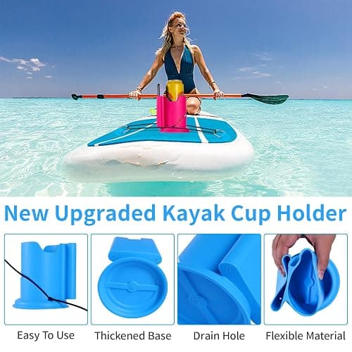 Eudaemiles Kayak Cup Holder, Cup Paddle Board, Paddle Board Accessories Surfboards, Canoes and Kayak Accessories for Types of Cup Bottle Drink thumbnail 5