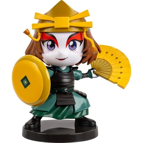 Jazwares Avatar: The Last Airbender Suki - 4-Inch Mini Figure in Kawaii Style in Dynamic Pose with Display Base - Image 1