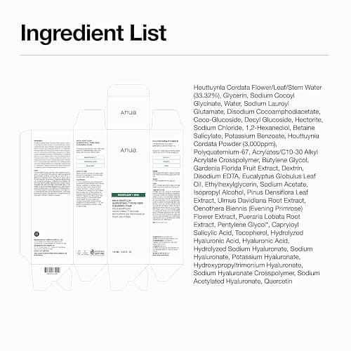 Anua Heartleaf Quercetinol Pore Deep Cleansing Foam, 150ml | Facial Cleanser for Double Washing, BHA, Hyaluronic Acid, Glycerin, Face Wash, Blackhead Remover, Korean Skincare thumbnail 10