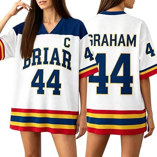 Off Campus Merch Hockey Jersey,Briar University Merch Graham 44& Logan 22& Di Laurentis 66 Jersey Shirts Unisex Hockey Shirt thumbnail 3