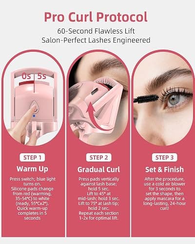 HOTRYEE Heated Eyelash Curler thumbnail 7