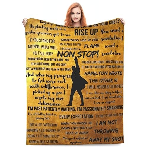 CUGJAJY Musical Blanket Musical Flannel Throw Blankets 60"X50" Cozy Blanket Sofa Living Room Decor Music Lover Gift - Image 1