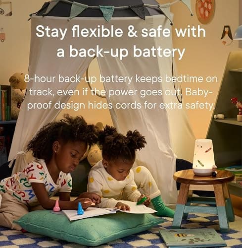 Hatch Rest+ Baby & Kids Sound Machine | 2nd Gen | Child’s Night Light, Alarm Clock, Toddler Sleep Trainer, Time-to-Rise, White Noise, Bedtime Stories, Portable, Backup Battery (with Charging Base) - 2nd Gen (with Charging Base) thumbnail 6