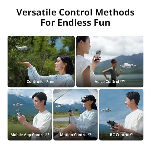 DJI Neo Three-Battery Combo, Mini Drone with 4K UHD Camera for Adults, 135g Self Flying Drone that Follows You, Palm Takeoff, Subject Tracking, QuickShots, Stabilized Video (Controller-Free) thumbnail 5