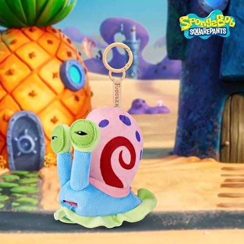 Fuggler SpongeBob 5-Inch Plush Keyring by ZURU, Funny Ugly Monster Bag Clip-on Stuffed Animal, Multiple Characters Available thumbnail 6