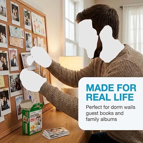 Fujifilm Instax Mini Instant Film, 100 Sheets – White Daylight ISO 800 for Instax Mini 13, 12, 11, 41 Cameras –Bundeld with The Tudak Store Microfiber Cleaning Cloth thumbnail 7