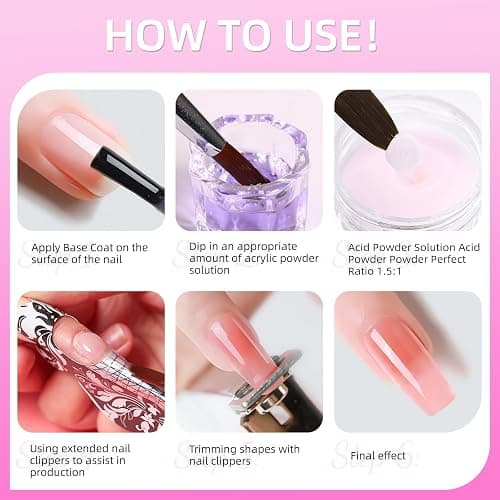Acrylic Nail Kit with Drill & U V Light - Complete Starter Set for Beginners With Everything thumbnail 4