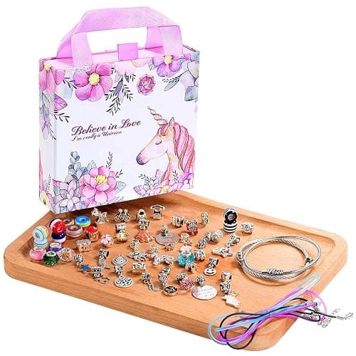 COO&KOO Girls Charm Bracelet Making Kit: Crafts for Girl 8-12 A Perfect Gifts Unicorn Girls Toy for Ages 6 7 8 9 10 Girl Jewelry Making Kit That Imagination Self-Expression and Inspires Creativity thumbnail 2