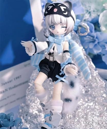 CALEMBOU BJD Blind Box, Cute Vision Reconstruction Series Ball Jointed Doll, 1/8 Dress up Doll with Joints, Collectable Action Figure for Birthday thumbnail 7