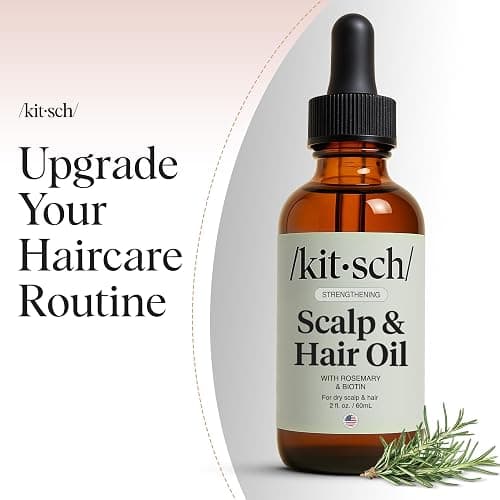 Kitsch Rosemary Oil Pre-Wash Strengthening Hair Oil with Castor, Biotin, Jojoba, Lavender Scent, 60ml thumbnail 7