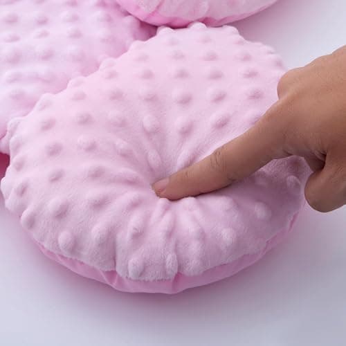Pro Goleem Infant Car Seat Head Neck Body Support, Ultra-Soft Minky and Microfiber Newborn Car Seat Insert, Perfect for Car Seat, Stroller, 2-in-1 Reversible, Girls, Pink thumbnail 7