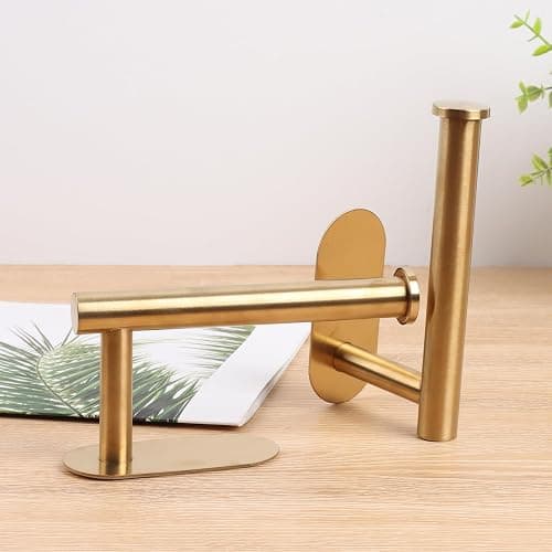 Groleca 2 Pack Adhesive Curtain Holdbacks Curtain Tie Backs Curtain Holdbacks No Drill Curtain Pull Backs Adhesive Curtain Hooks Curtain Holders for Drapes (2, Gold) thumbnail 5