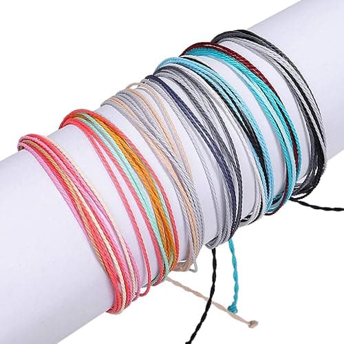 Yfstyle Handmade Summer String Bracelets for Women - Boho Braided Adjustable Beaded Waterproof Surfer Beach Bracelet Jewelry for Women Men thumbnail 7