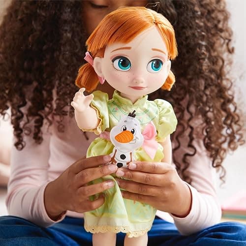 Disney Store Official Anna Doll Animator Collection, Frozen, 39cm/15” with Realistic Rooted Hair, Outfit, & Shoes, Collectible Princess Toddler Doll Suitable for Ages 3+ thumbnail 2